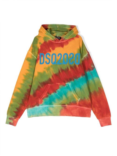 Tie-dye cotton hoodie - Yellow