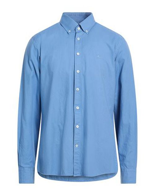 Man Shirt Slate blue Size M Cotton