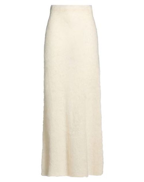 Woman Maxi skirt Ivory Size M Mohair wool, Polyamide, Virgin Wool