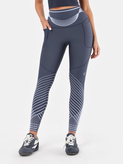 Body Sculpt Recovery Leggings 2.0 Reversible Wear - Vintage Blue/Cloudy Blue