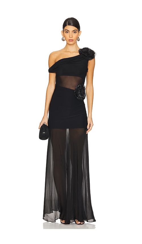 Deme by Gabriella ROBE DE SOIRÉE ABBY en Black.  S. Also en