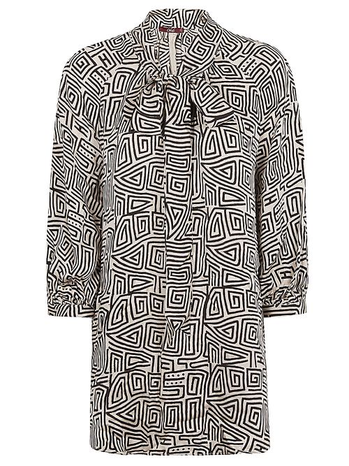 OBIDI- Printed Silk Shirt