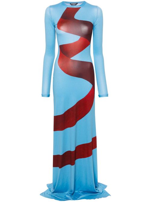 360 Kite-print maxi dress - Blue