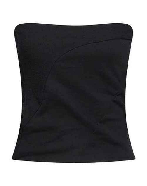 Rus/fr. ca/de Woman Top Black Size M Cotton, Elastane