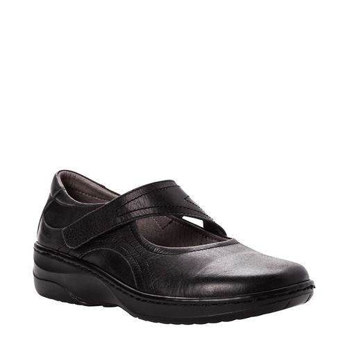 Women's Golda Mary Jane Shoes (Black Leather)