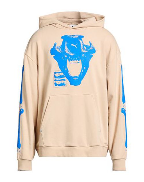 Man Sweatshirt Sand Size L Cotton