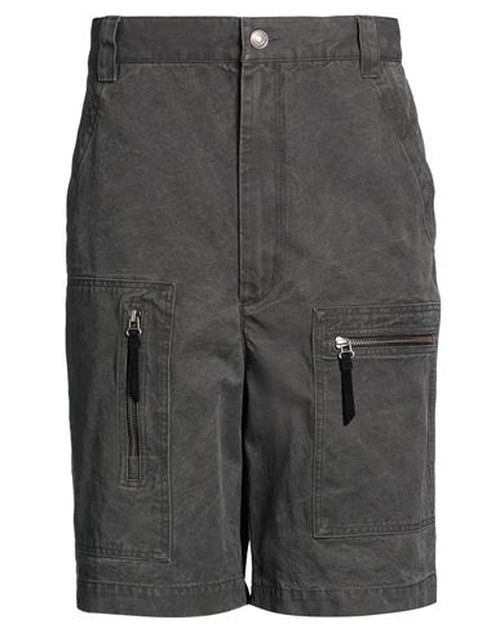 Man Shorts & Bermuda Shorts Charcoal Size 30 Cotton