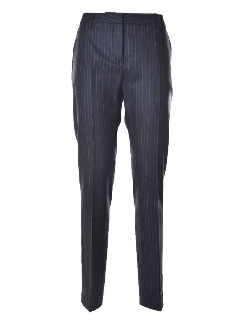 Pinstripe tailored trousers - Blue