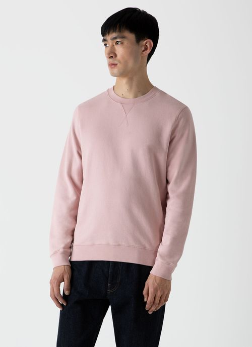 Men's Loopback Sweatshirt in Shell Pink M