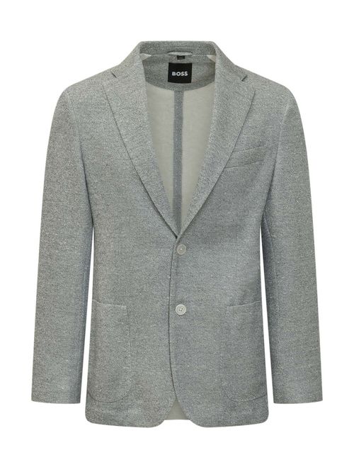 Grey Notched Lapel Blazer