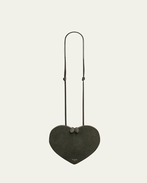 Le Coeur Crossbody Bag in Suede