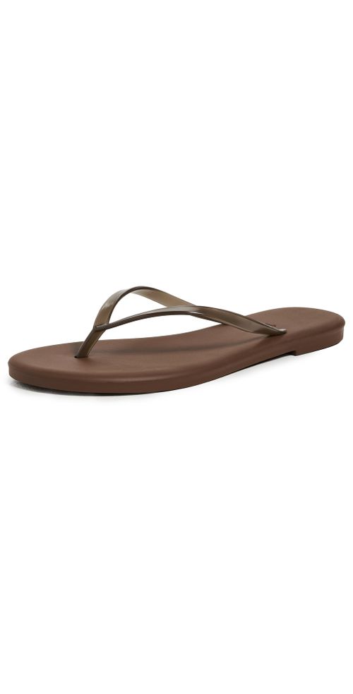 Aqua Jelly Flip Flops Brun