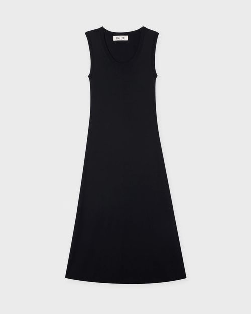 Róhe Dress Scoop Neck Knitted Black