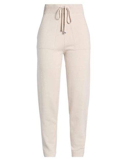 Woman Pants Beige Size M Wool, Cashmere