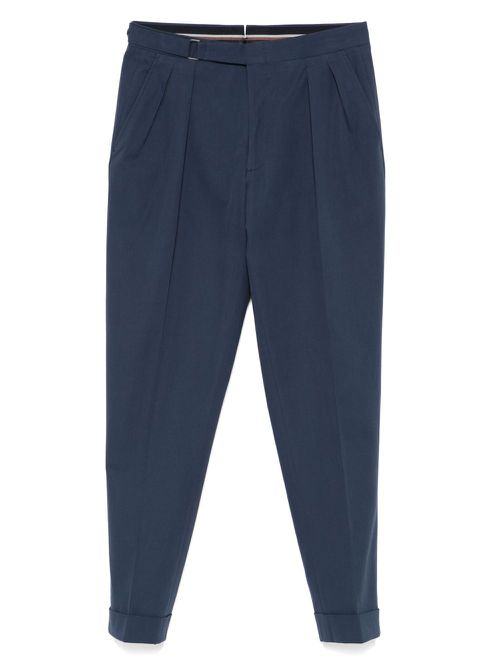 Canali pleat-detail trousers - Blue