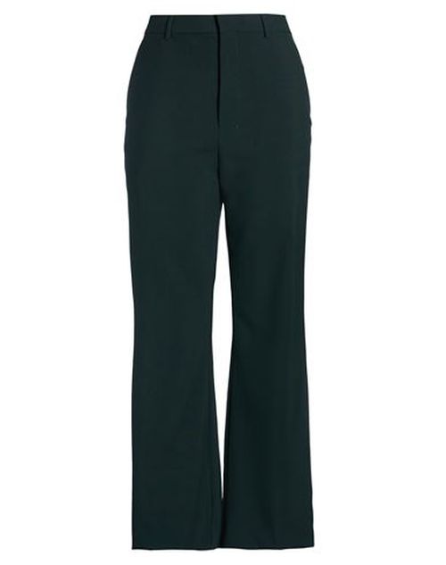 Woman Pants Dark green Size 10 Virgin Wool