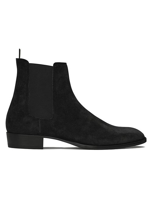 Men's Wyatt Suede Chelsea Boots - Nero