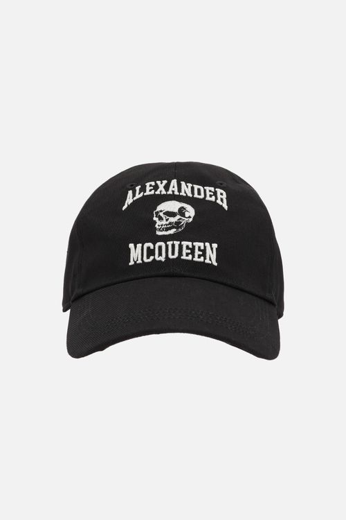 Varsity Skull drill baseball cap Man
