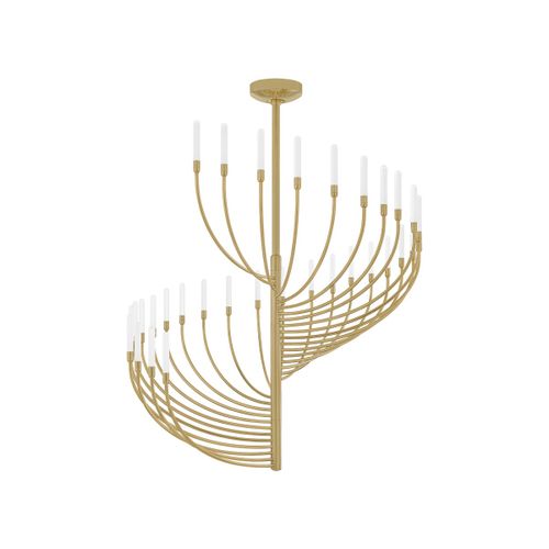 Vintage Brass LED Chandelier from the Amalthea Collection