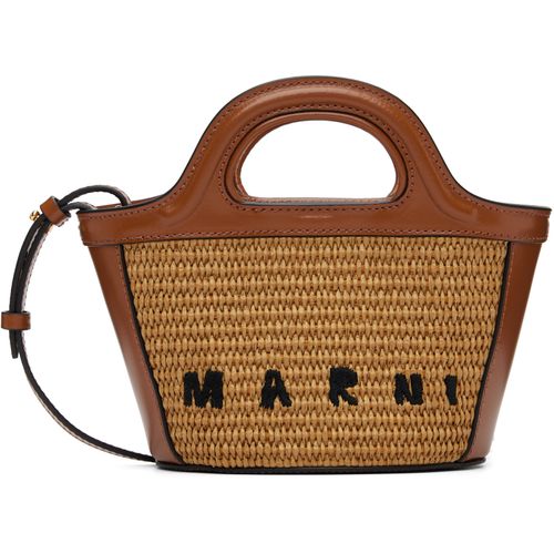 Brown Tropicalia Micro Tote