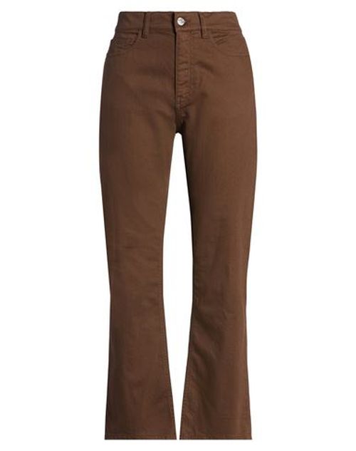 Woman Jeans Chocolate brown Size 28 Cotton, Elastane