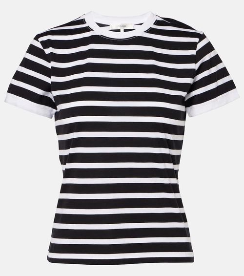 Striped cotton jersey T-shirt