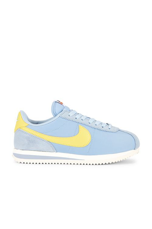 Nike Cortez Textile Sneaker in Baby Blue