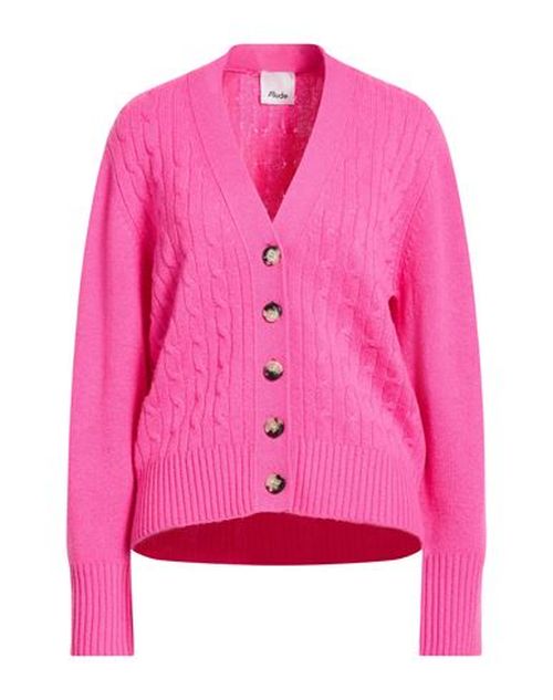Woman Cardigan Fuchsia Size L Cashmere, Elastane
