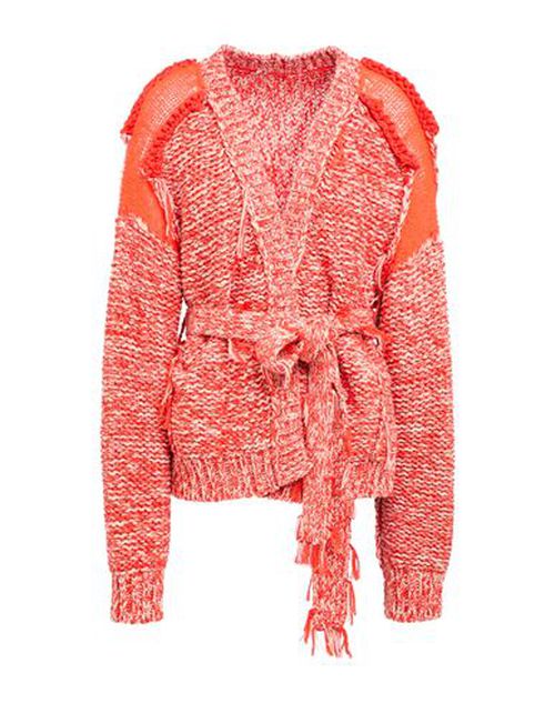 Aviù Woman Cardigan Orange Size 6 Virgin Wool, Acrylic, Polyamide, Mohair wool