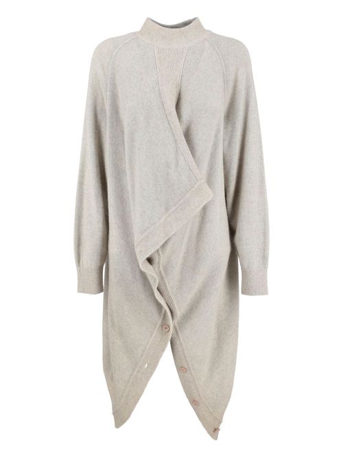 1980s asymmetric sweater - Grey