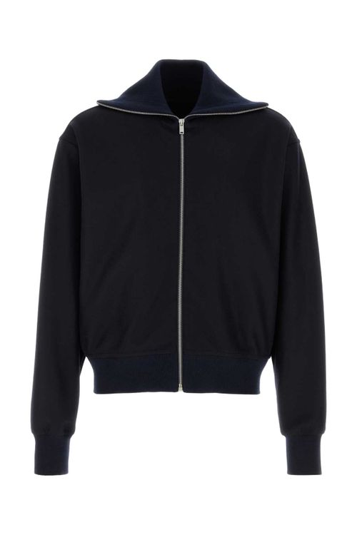Sweatshirt Cardigan — Navy