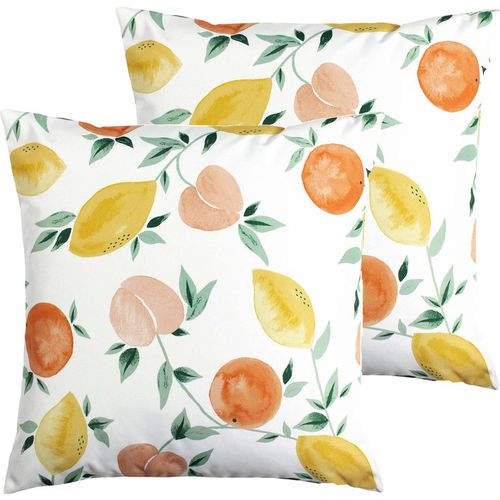 Furn. Les Fruits Cushions (Twin Pack) - Multicolour - One Size
