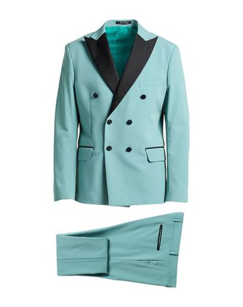 Takeshy Kurosawa Man Suit Turquoise Size 40 Polyester, Viscose, Elastane