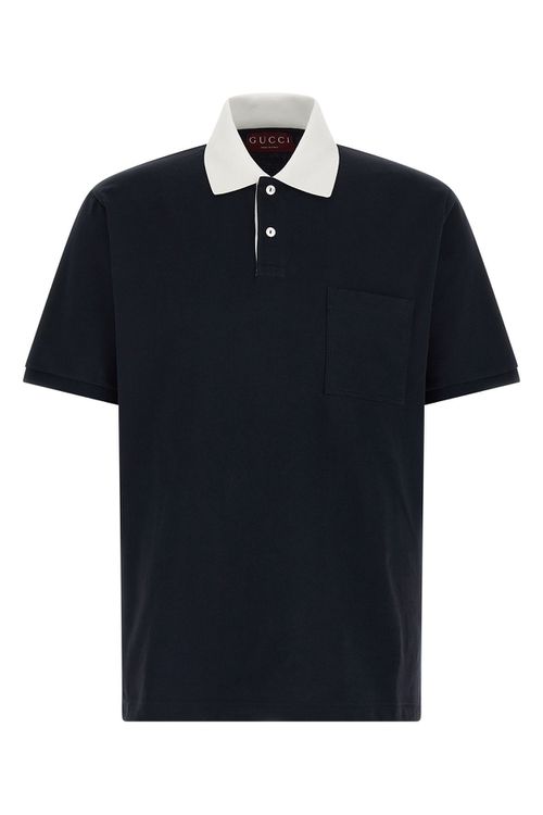Contrast Collar Polo Shirt