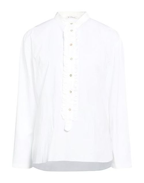 Trebarrabi Woman Top White Size L Cotton, Elastane