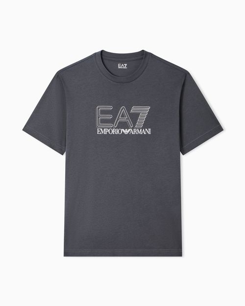 Visibility cotton-jersey crew-neck T-shirt