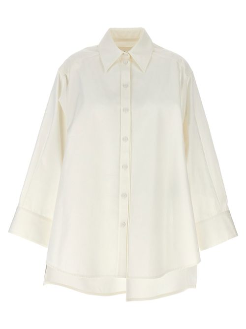 Cut-Out Armhole Shirt — White
