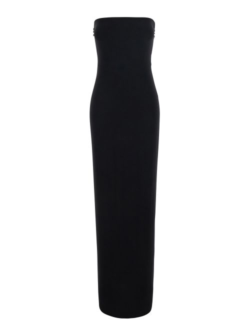 Technical Stretch Maxi Dress — Black