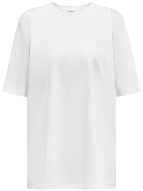 Crew-neck cotton T-shirt - White