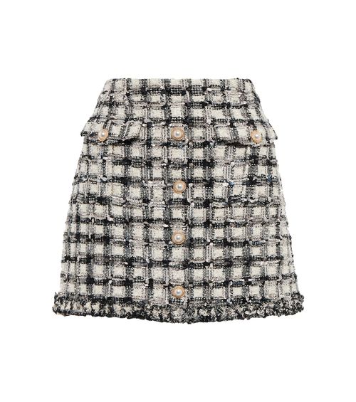 LoveShackFancy Nate tweed miniskirt