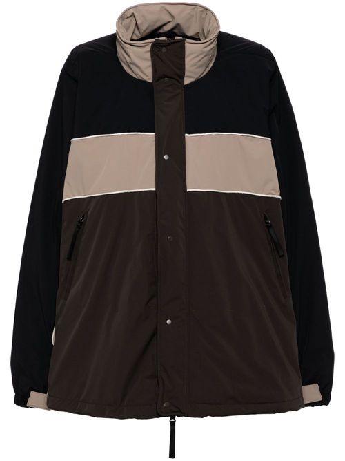 Color-block jacket - Brown