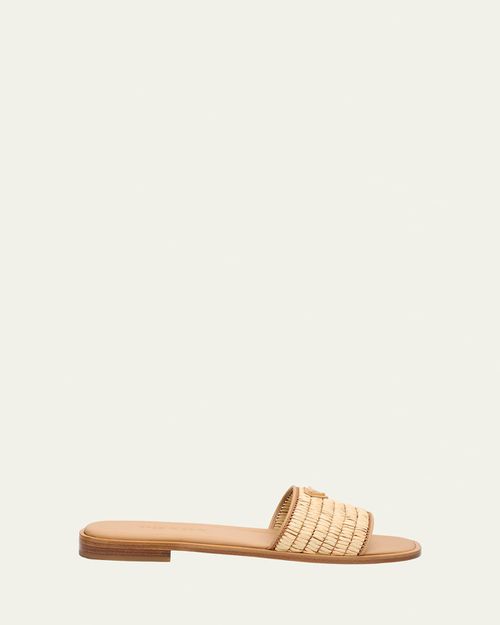 Stuoia Raffia Easy Slide Sandals