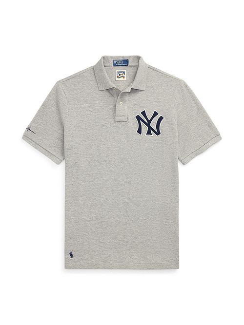Men's Yankees Cotton Polo Shirt - Loft Heather Grey