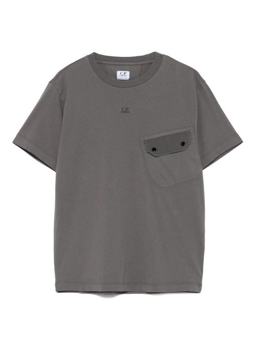 C.P. Company Kids logo-print T-shirt - Grey