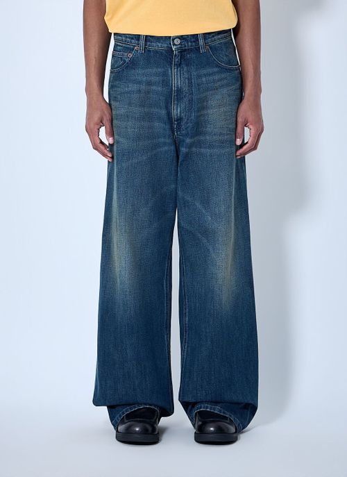 Wide-leg Denim Trousers