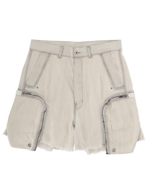 White Solid Shorts