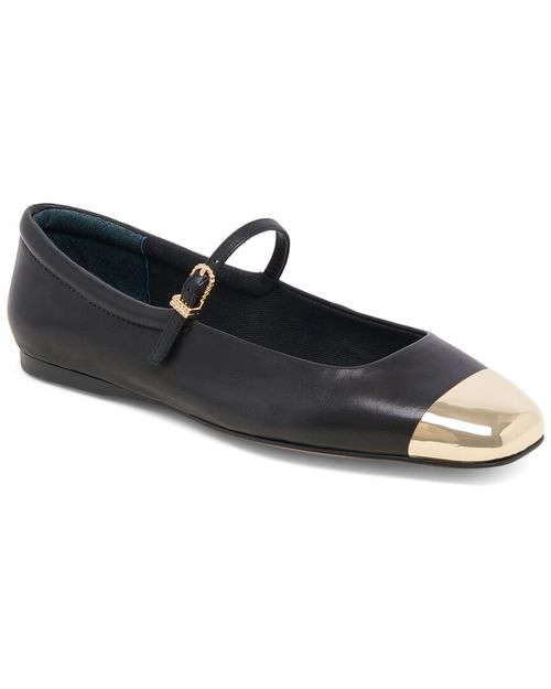 Reyes Toe Cap Leather Flat