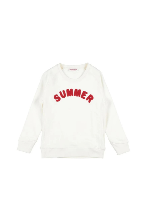 Towelling Graphic Sweatshirt — White