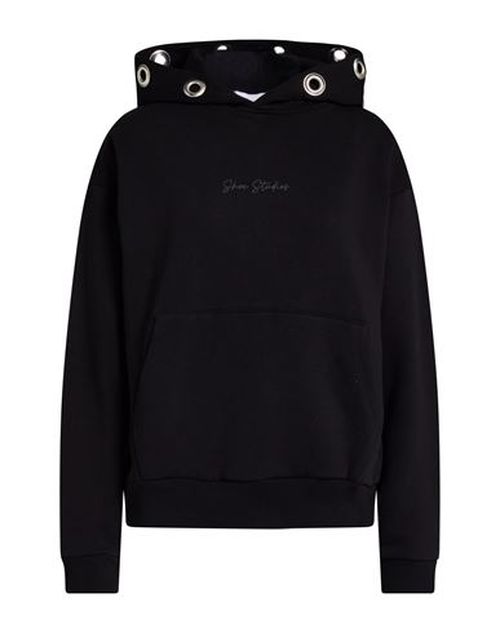 Woman Sweatshirt Black Size XL Cotton