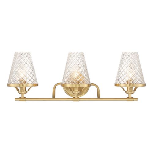 Candler 3-Light Bathroom Vanity Light in Warm Bra